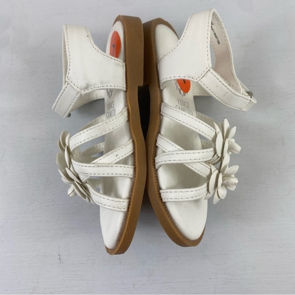 Vince Camuto Toddler Girl's Gladiator‎ Sandal Vegan Leather Adjustable Strap 7 - Picture 8 of 10